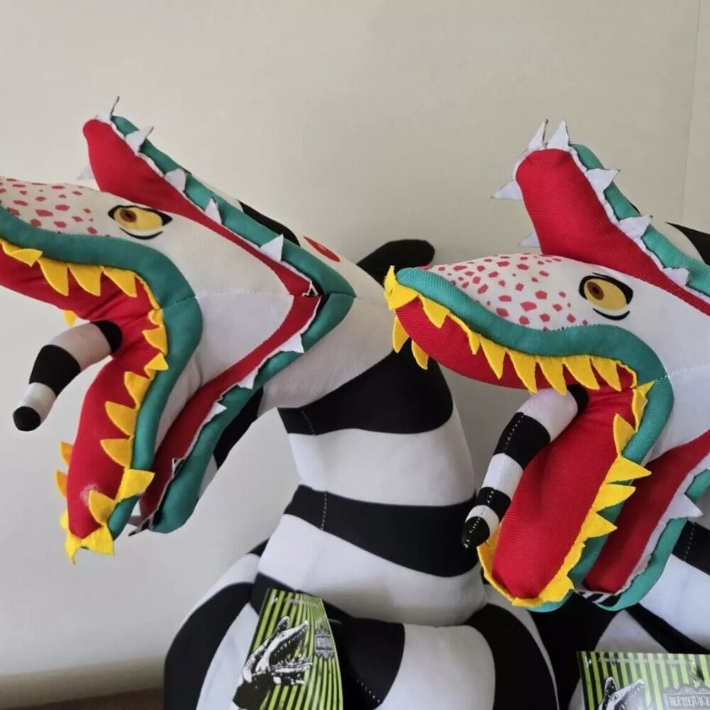 Officially Licensed 17" Beetlejuice Sandworm Halloween Greeter Decor 2-Pack NEW